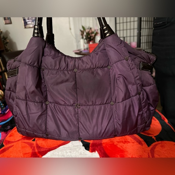 Purple Nylon Kate Spade Tote Bag Large Size - Picture 2 of 16